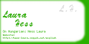 laura hess business card